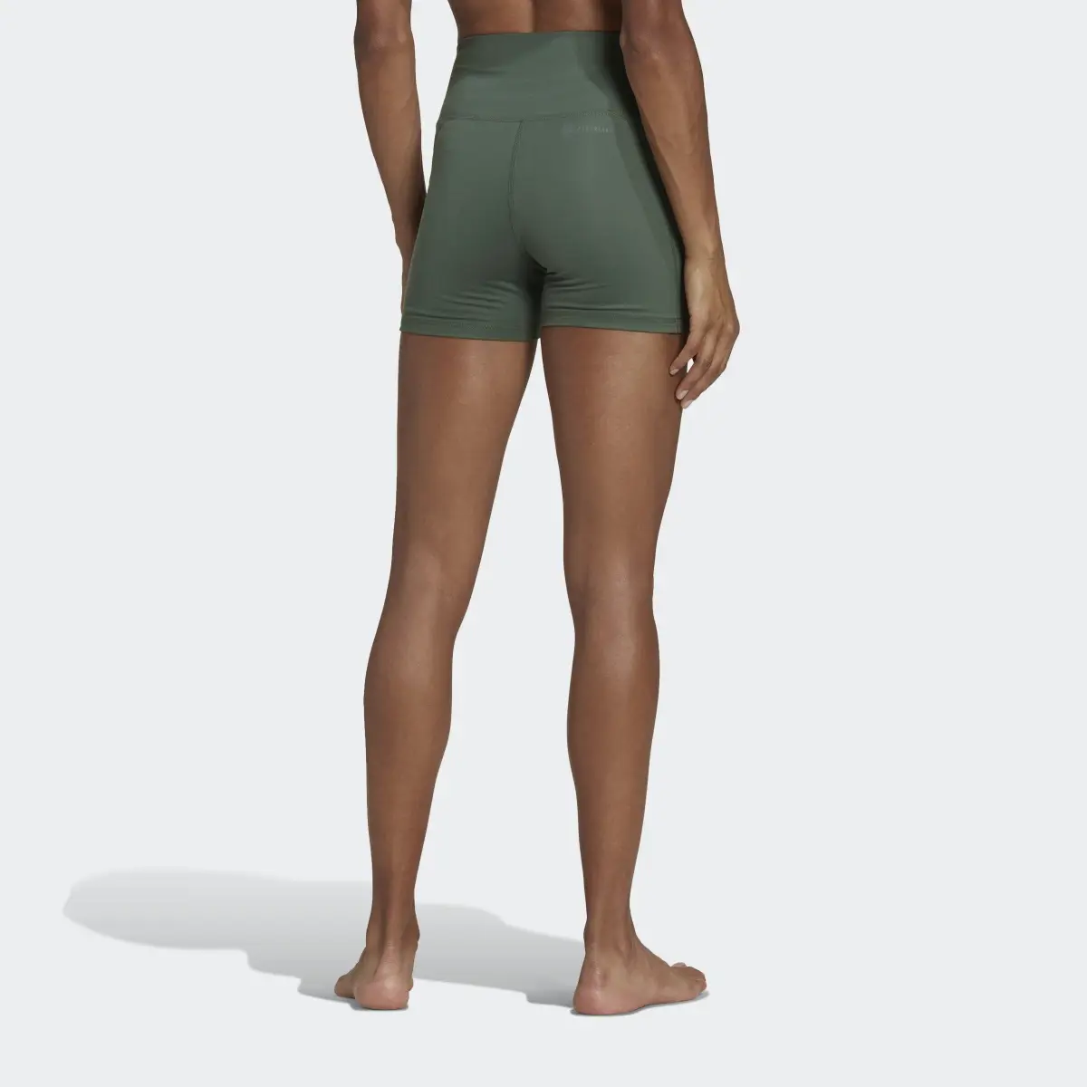 Adidas Yoga Essentials High-Waisted Short Leggings. 2