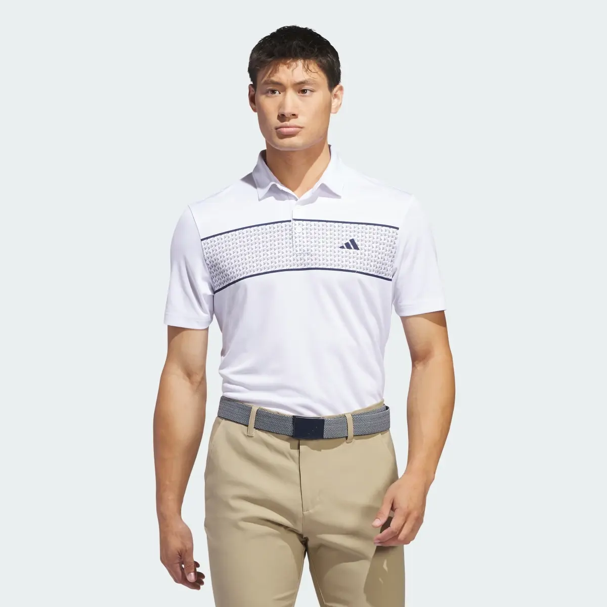 Adidas Chest Stripe Polo Shirt. 2