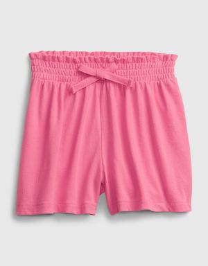 Toddler 100% Organic Cotton Mix and Match Pull-On Shorts pink
