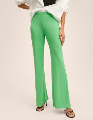 Flowy flared trousers
