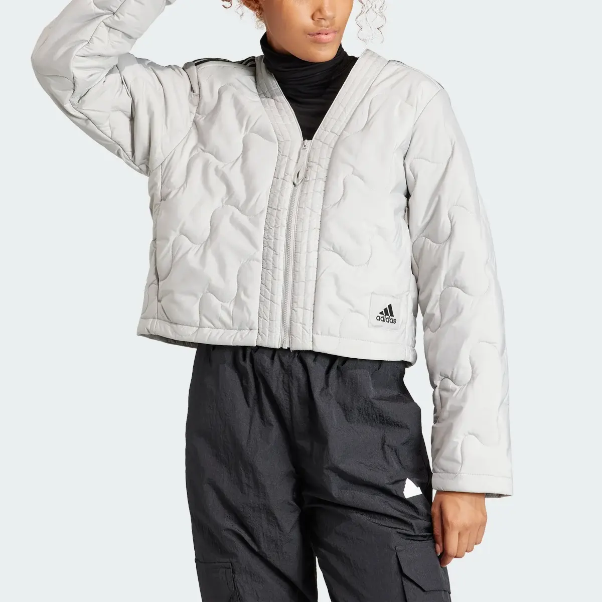 Adidas Nuganic Crop Light Insulation Jacket. 1