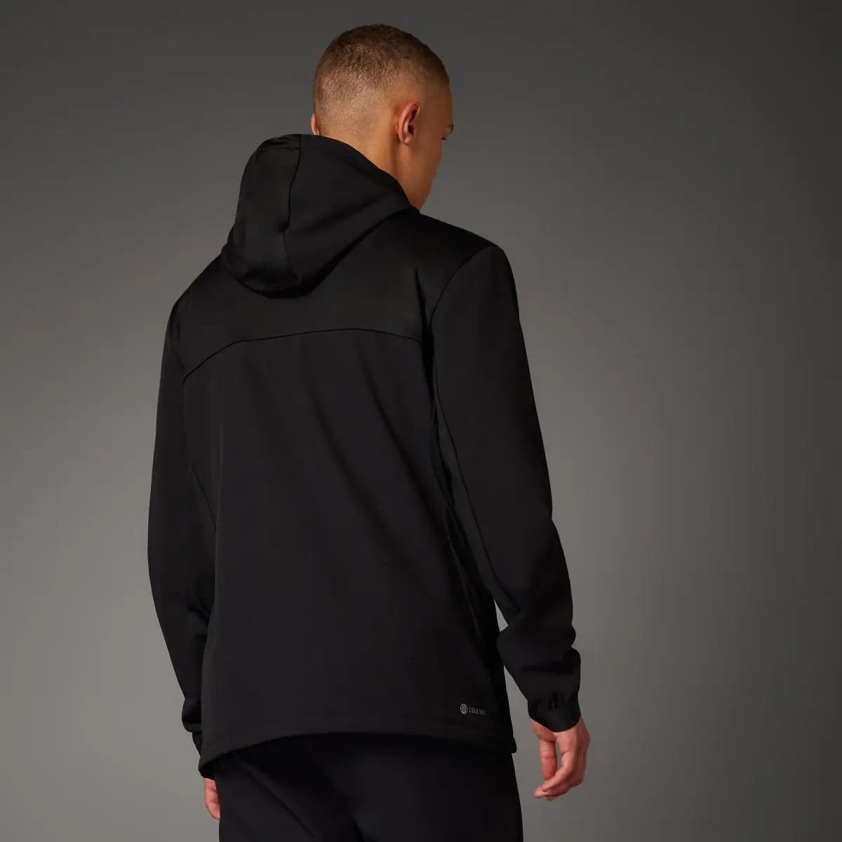 Adidas COLD.RDY Full-Zip Workout Hoodie. 2