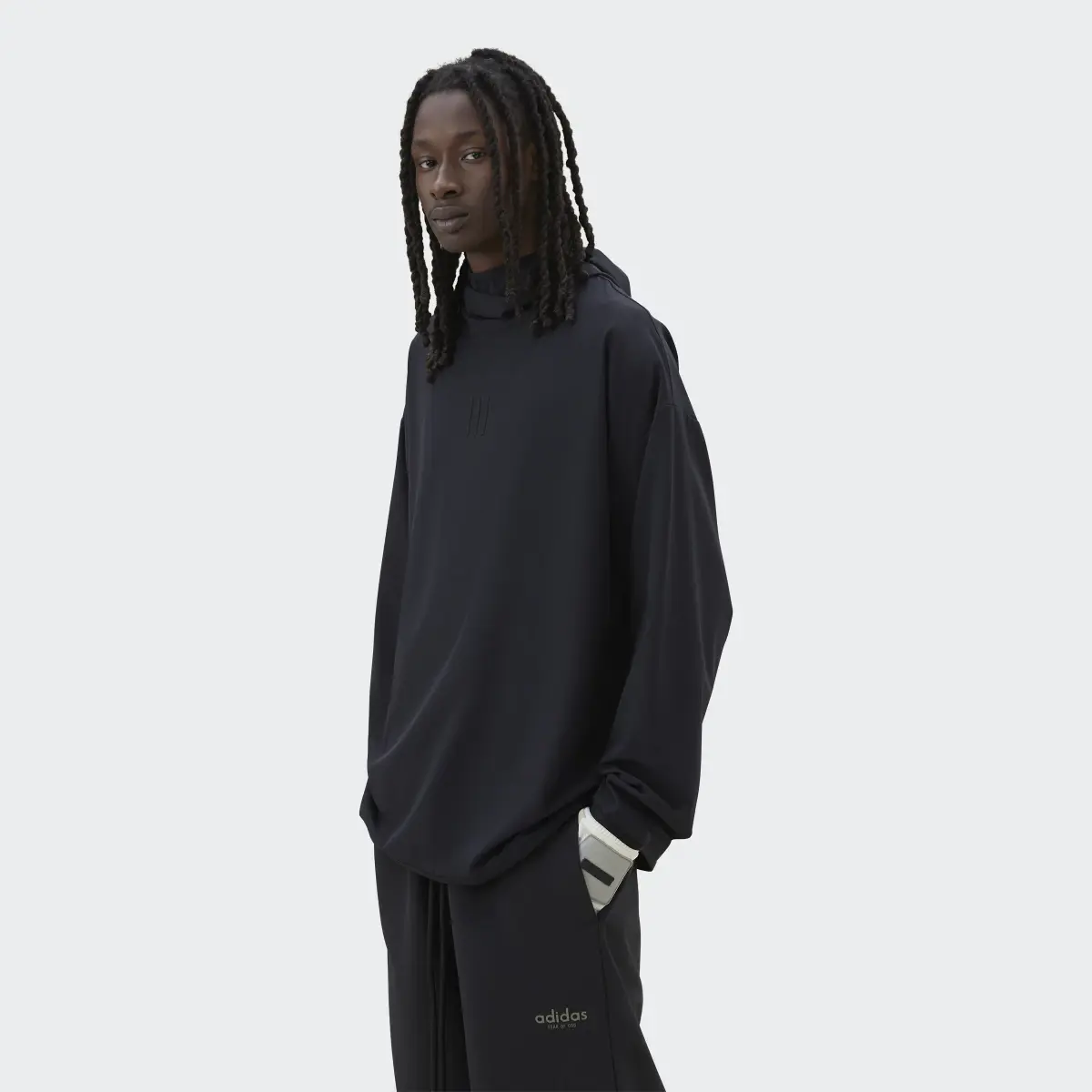 Adidas Fear of God Athletics Stretch Woven Running Hoodie. 3