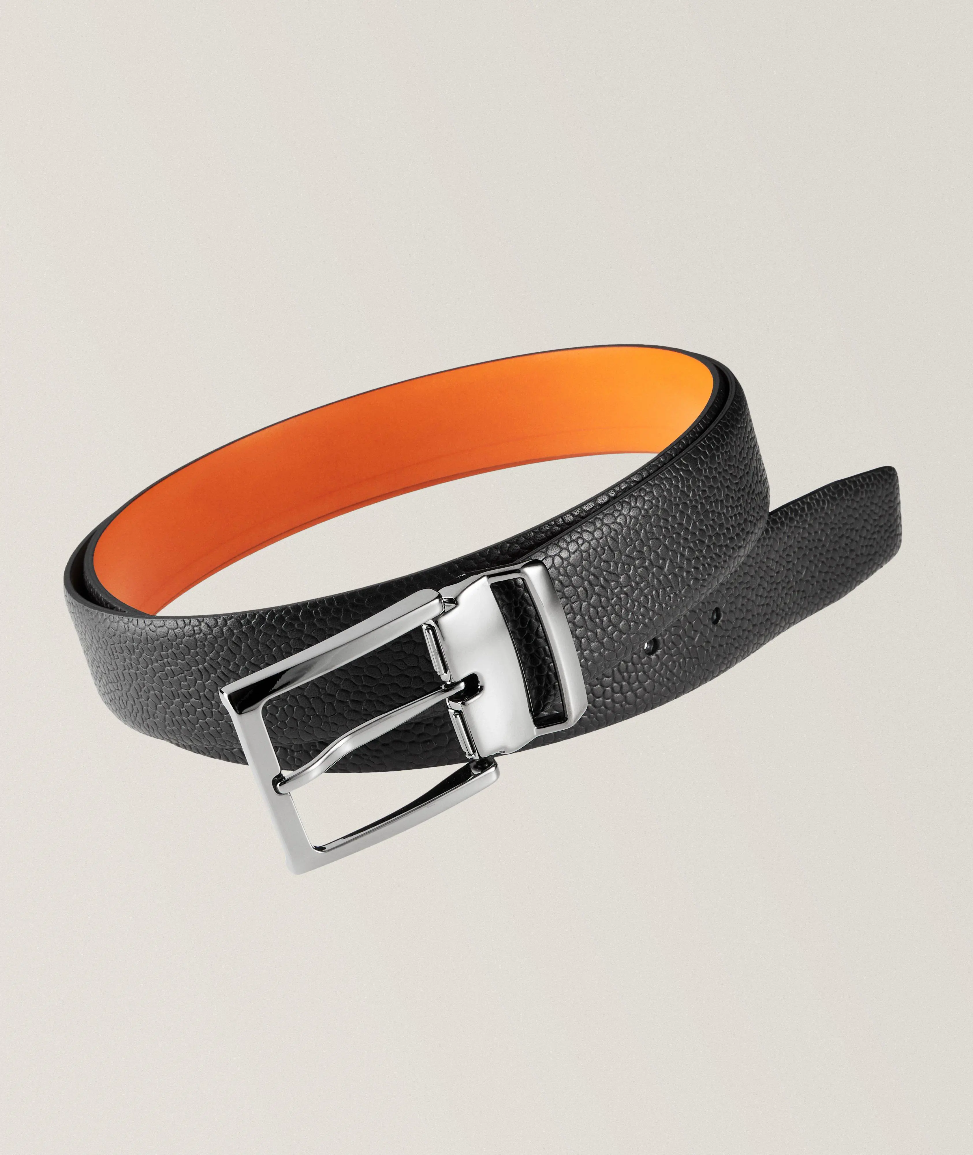 Harry Rosen Leather Pin-Buckle Belt. 1