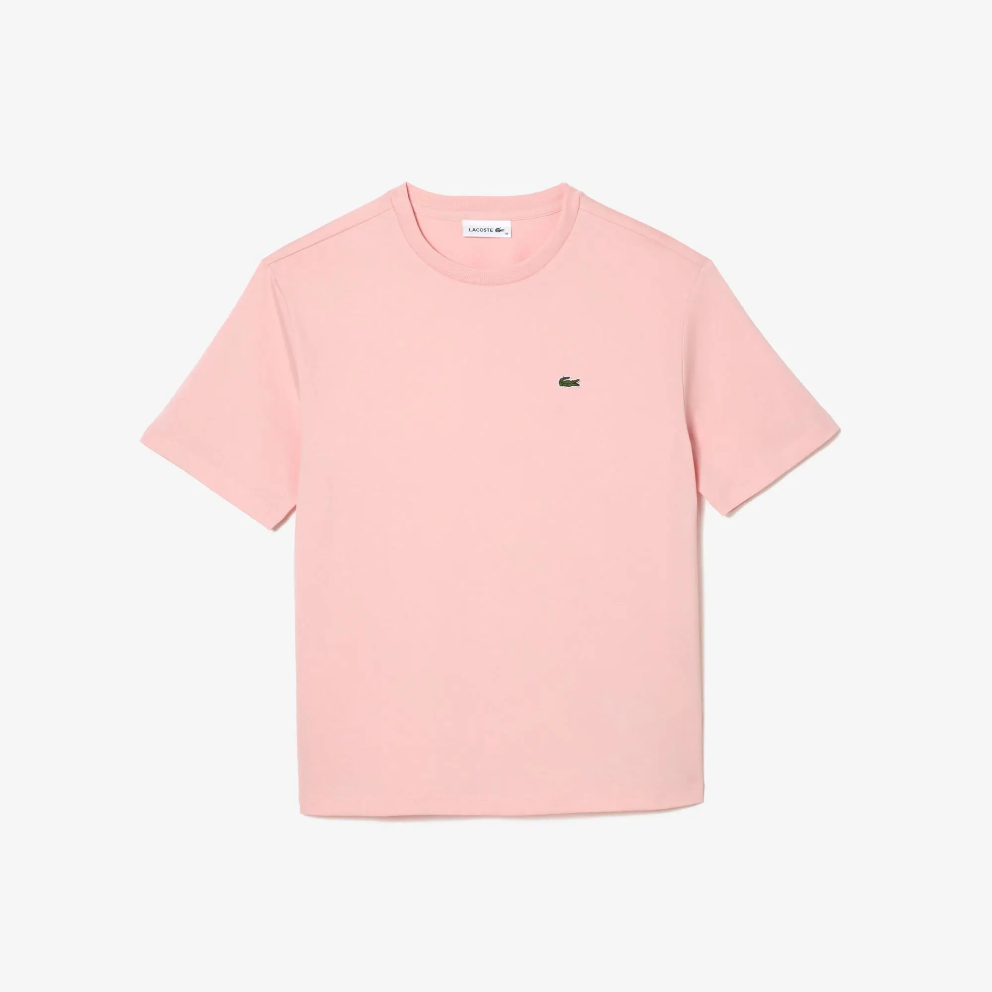 Lacoste T-shirt da donna in cotone di qualità elevata con collo rotondo. 2