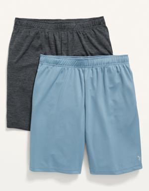 Go-Dry Mesh Performance Shorts 2-Pack for Men -- 9-inch inseam multi