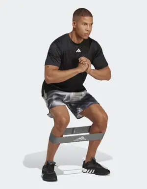 Adidas Designed for Training HEAT.RDY HIIT Allover Print Training Şortu. 3