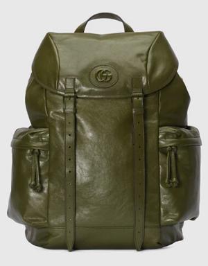 Backpack with tonal Double G