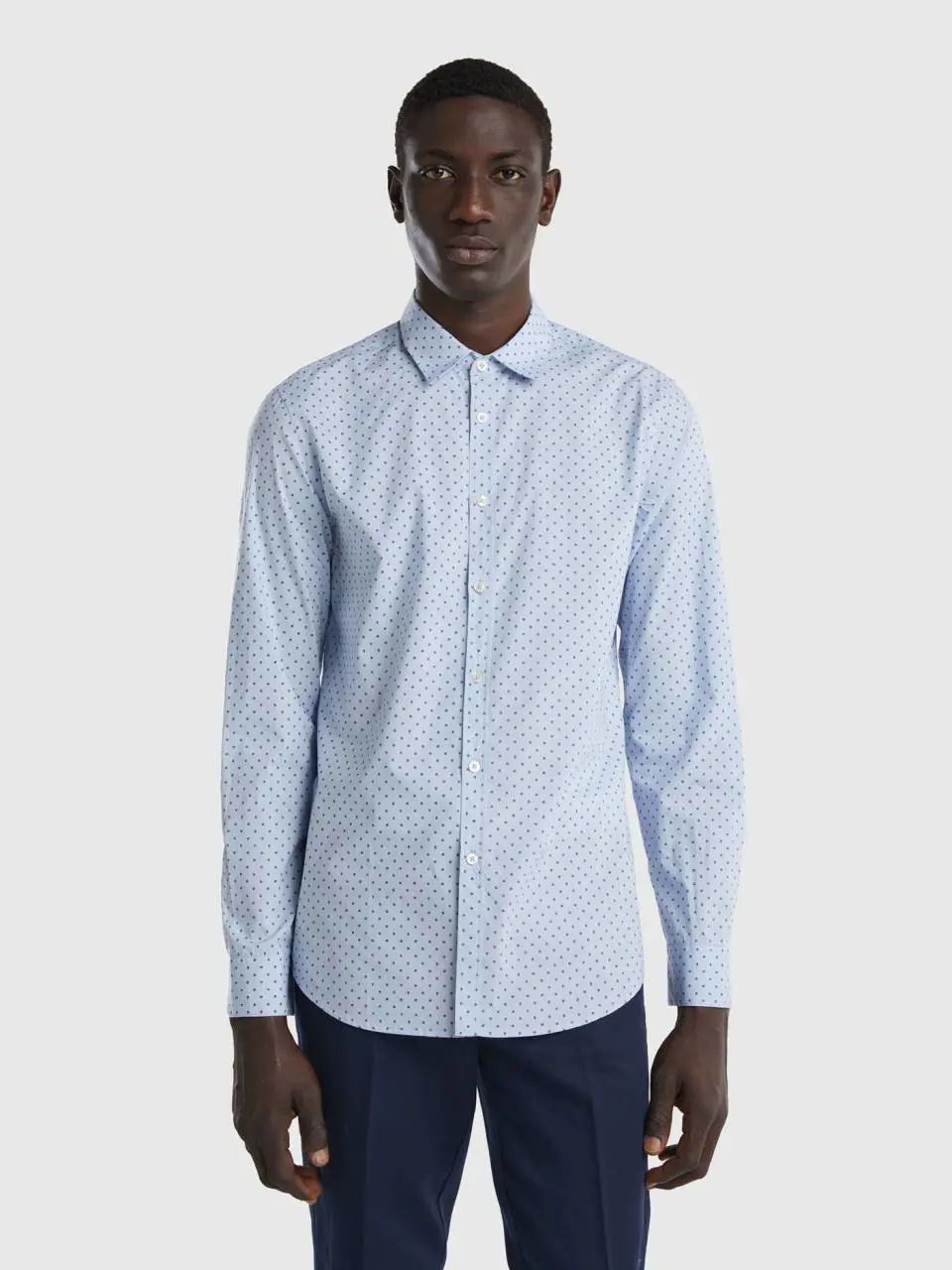 Benetton patterned slim fit shirt. 1 Benetton patterned slim fit shirt. 1