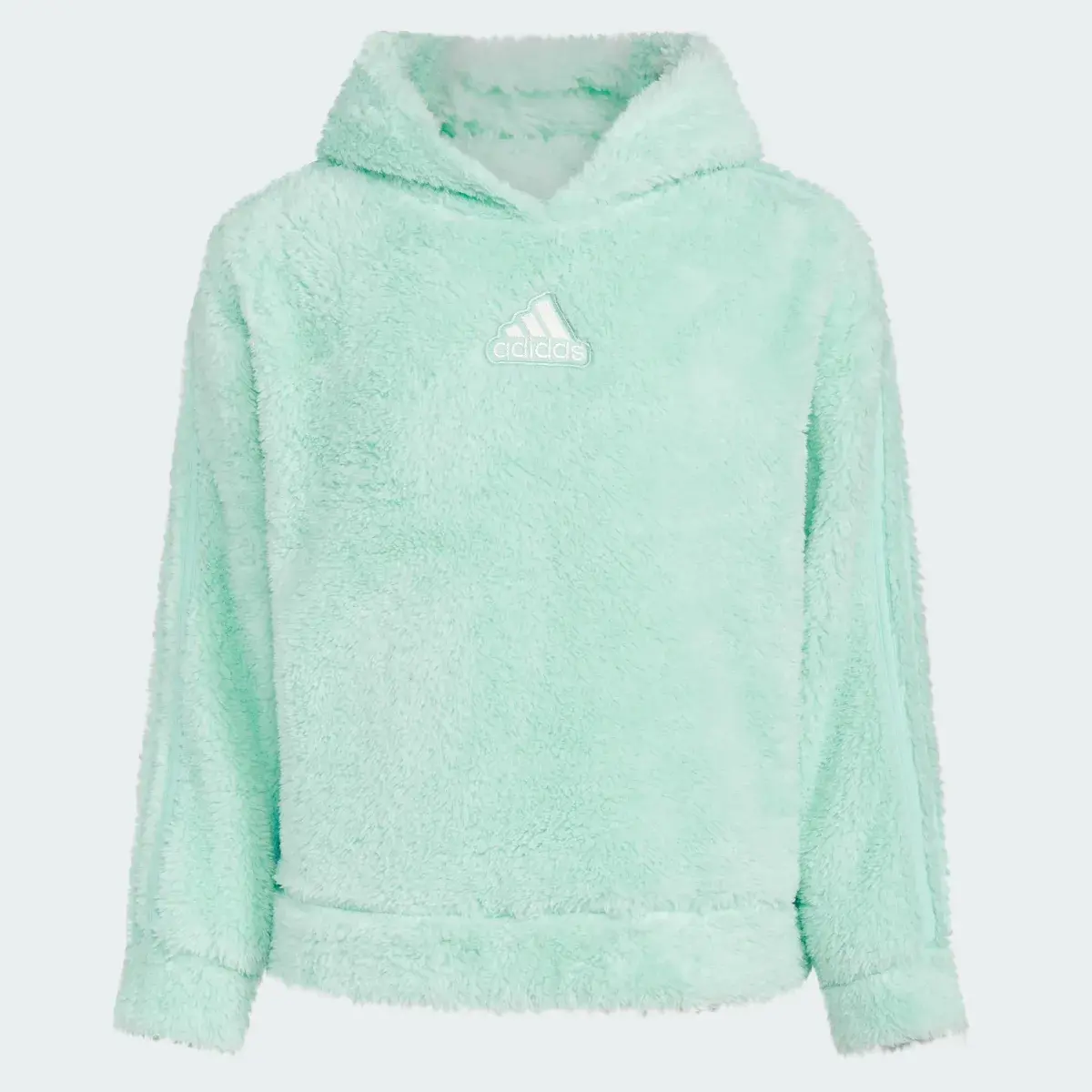 Adidas Long Sleeve Cozy Furry Pullover Hoodie. 3