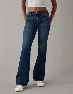 American Eagle Next Level Low-Rise Flare Jean. 1