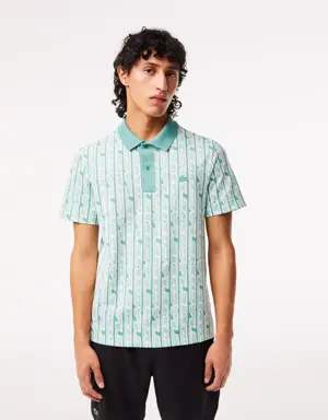 Lacoste Movement Polo Shirt Two-tone Printed