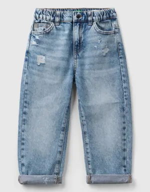 balloon fit jeans with rips