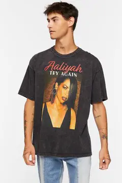 Forever 21 Forever 21 Aaliyah Graphic Tee Black/Multi. 2