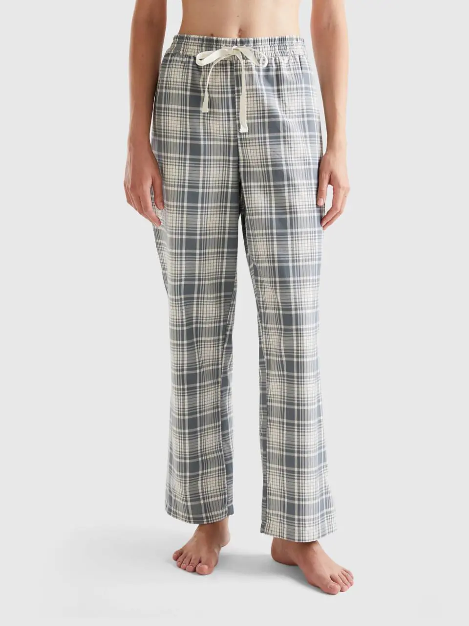 Benetton check trousers. 1