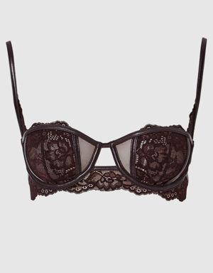 Unlined Lace Balconette Bra