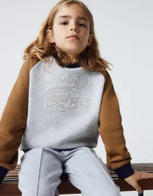 Boys' Lacoste Branded Colour-Block Sweatshirt