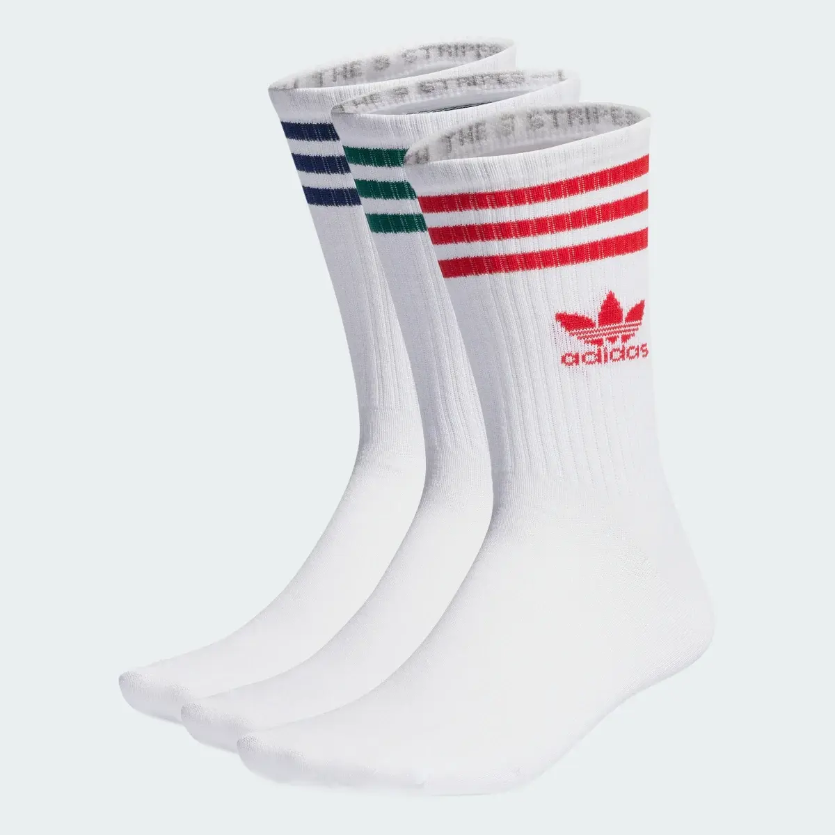 Adidas Mid Cut Crew Socks 3 Pairs. 2