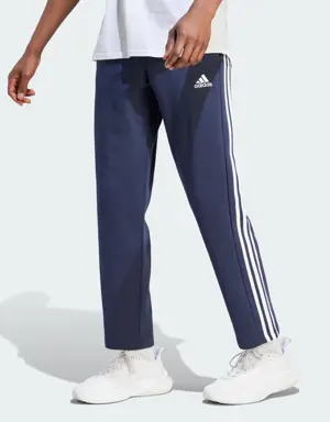 Essentials 3-Stripes Open Hem Fleece Pants