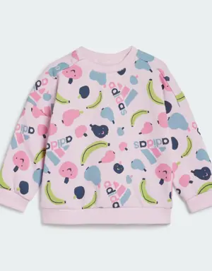 Adidas Essentials Allover Print Jogger Set Kids. 3 Adidas Essentials Allover Print Jogger Set Kids. 3