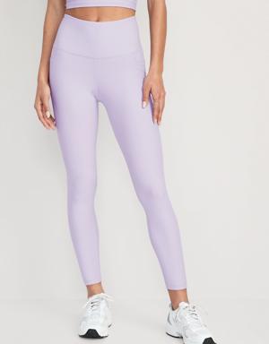 Old Navy High-Waisted PowerSoft 7/8 Leggings purple