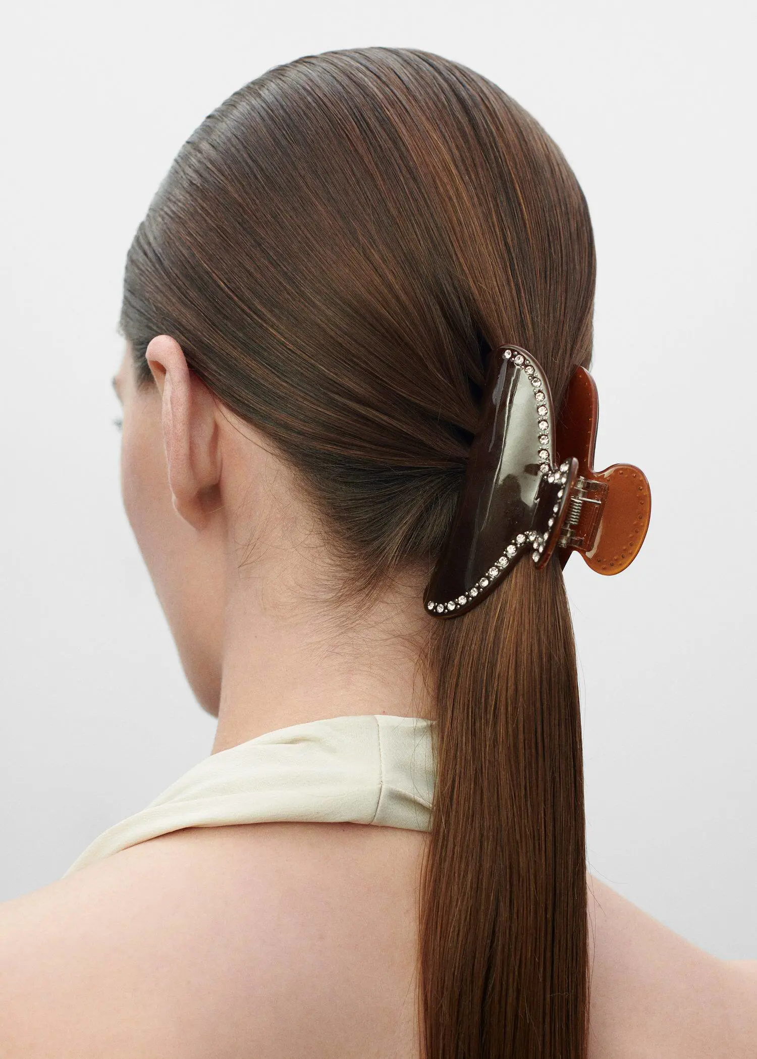 Mango Rhinestone hair clip. 1