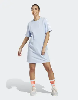 Adidas Essentials 3-Stripes Single Jersey Boyfriend Tee Dress