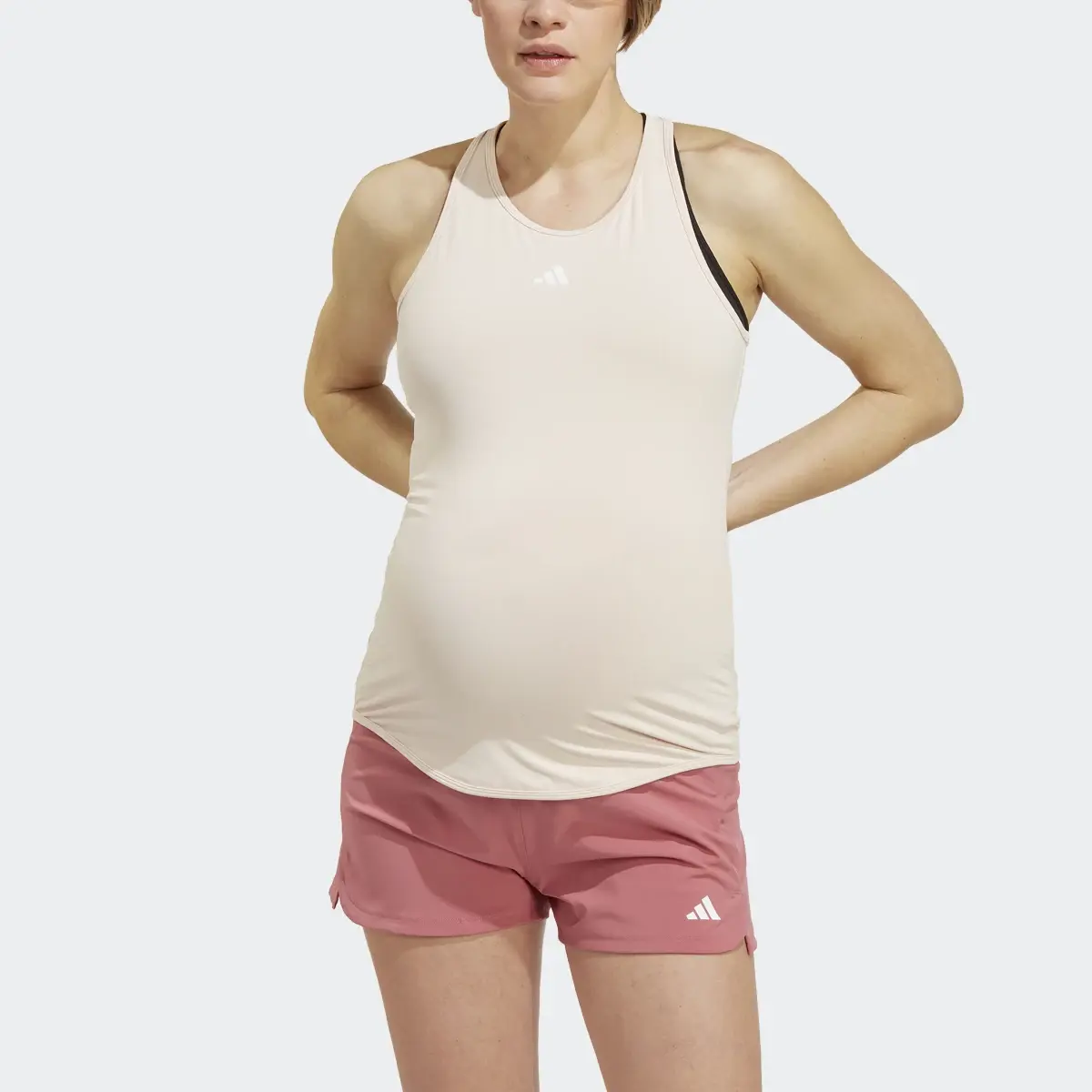 Adidas AEROREADY Train Essentials Slim-Fit Tank Top (Maternity). 1