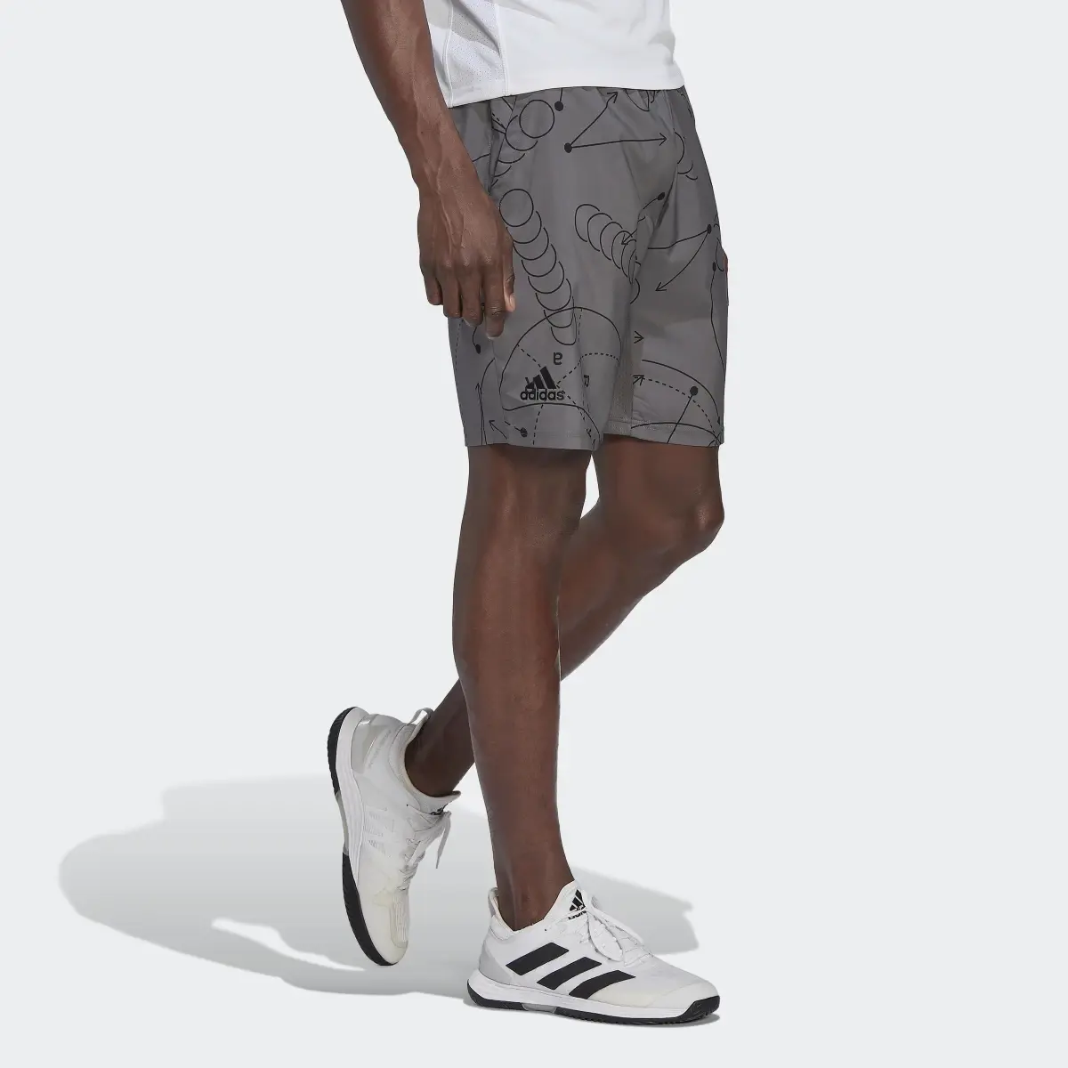 Adidas Club Graphic Tennis Shorts. 3