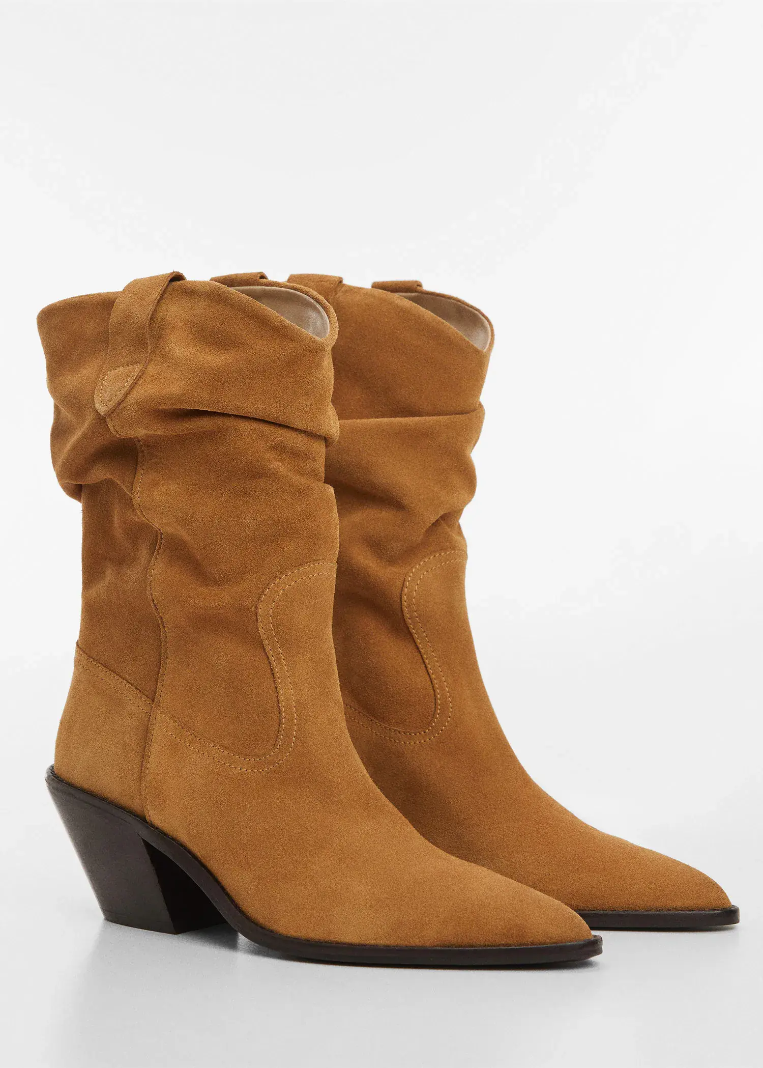 Mango Suede leather ankle boots. 3