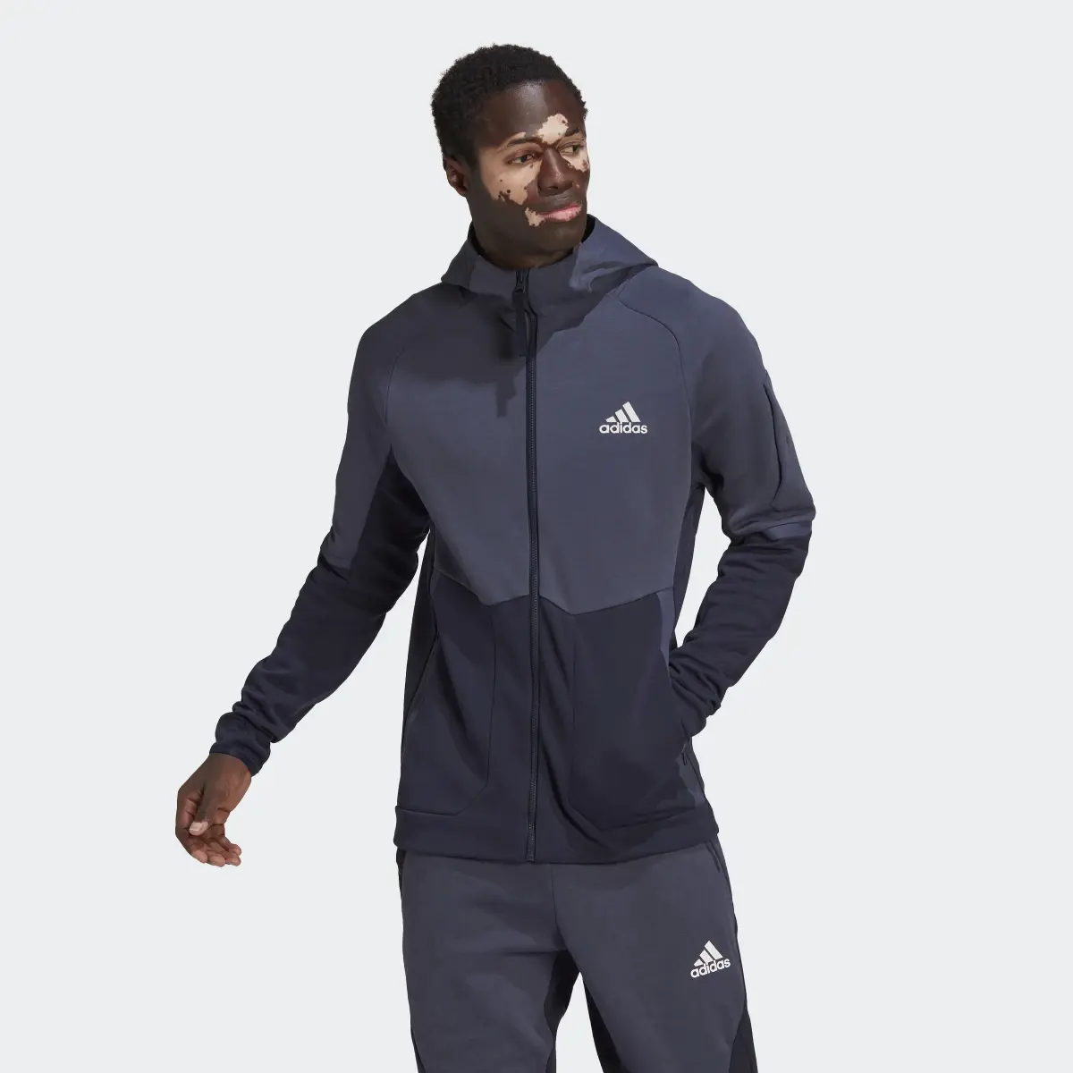 Adidas Designed for Gameday Full-Zip Jacket. 2