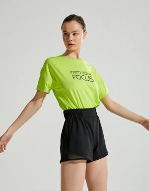 Oversize Crop Spor Tişört