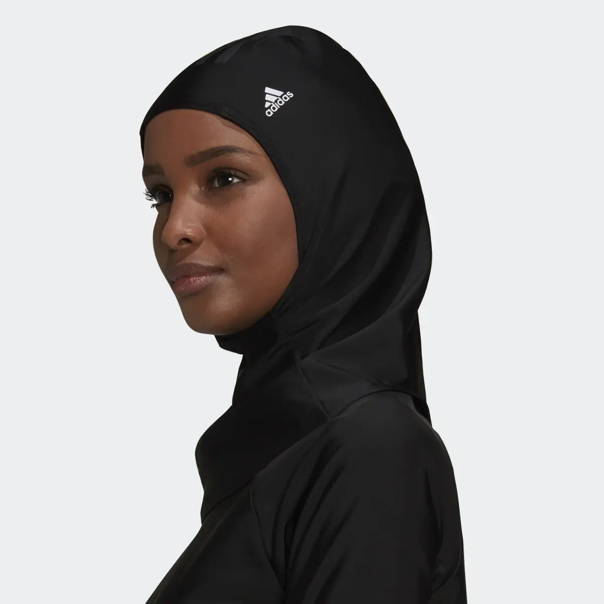 Adidas 3-Stripes Swim Hijab. 2