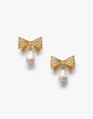 Wrapped In A Bow Drop Earrings