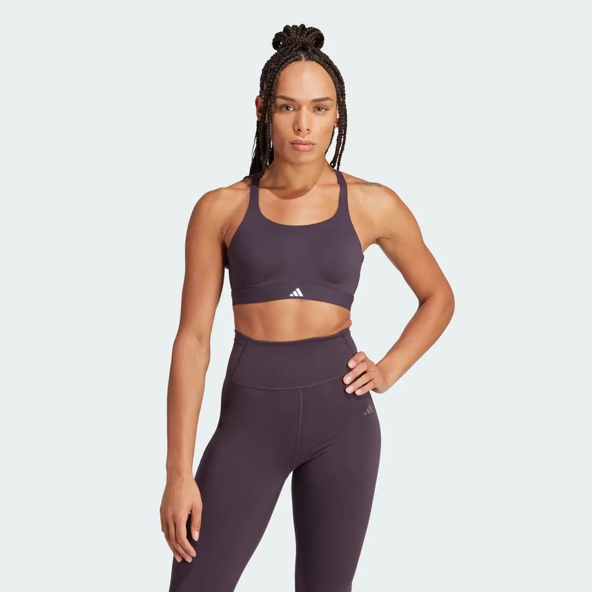 Adidas Reggiseno sportivo TLRD Impact Luxe Training High-Support. 2