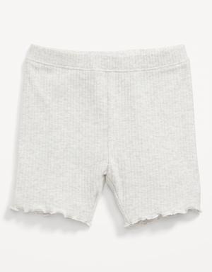 Old Navy Rib-Knit Biker Shorts for Toddler Girls gray