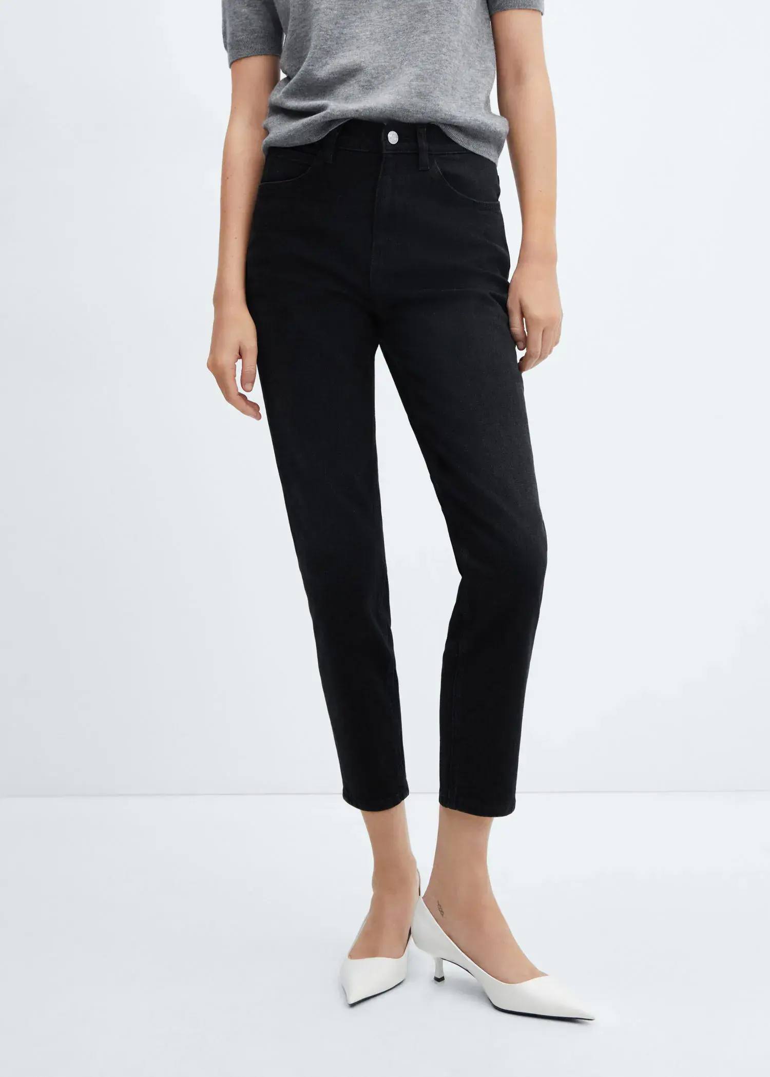 Mango Comfort-Jeans mit hohem Bund Newmom. 2