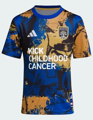 Austin FC Marvel MLS Kick Childhood Cancer Pre-Match Jersey Kids