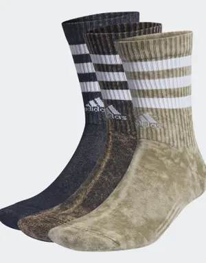 3-Stripes Stonewash Crew Socks 3 Pairs