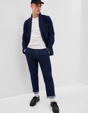 Straight Denim Trousers in GapFlex with Washwell blue