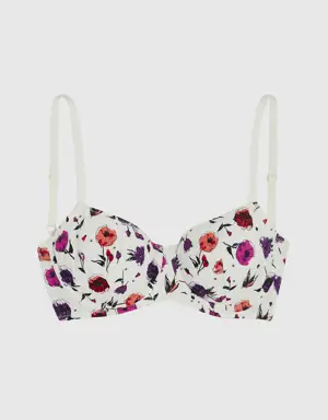 Remix Cotton Unlined Balconette Bra