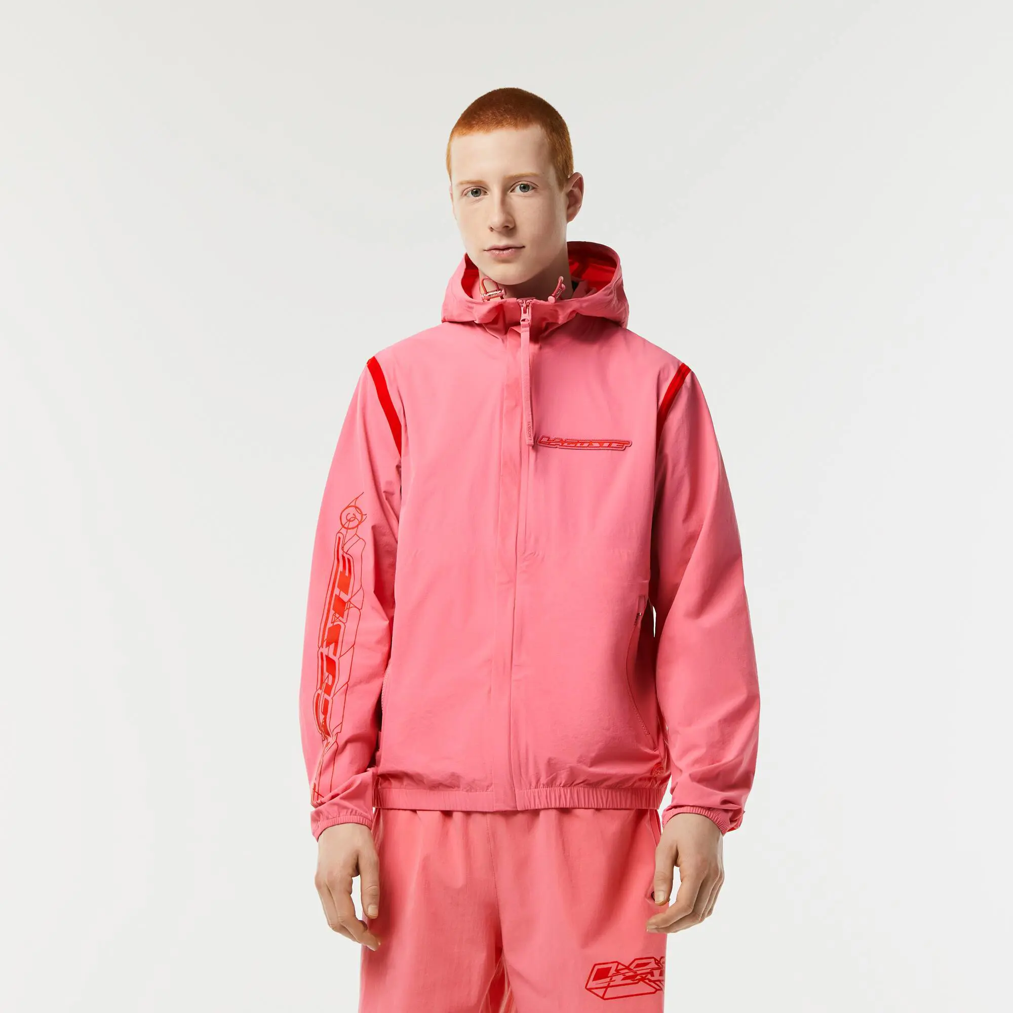 Lacoste Chaqueta corta de chándal hombre Lacoste en poliamida reciclada. 1