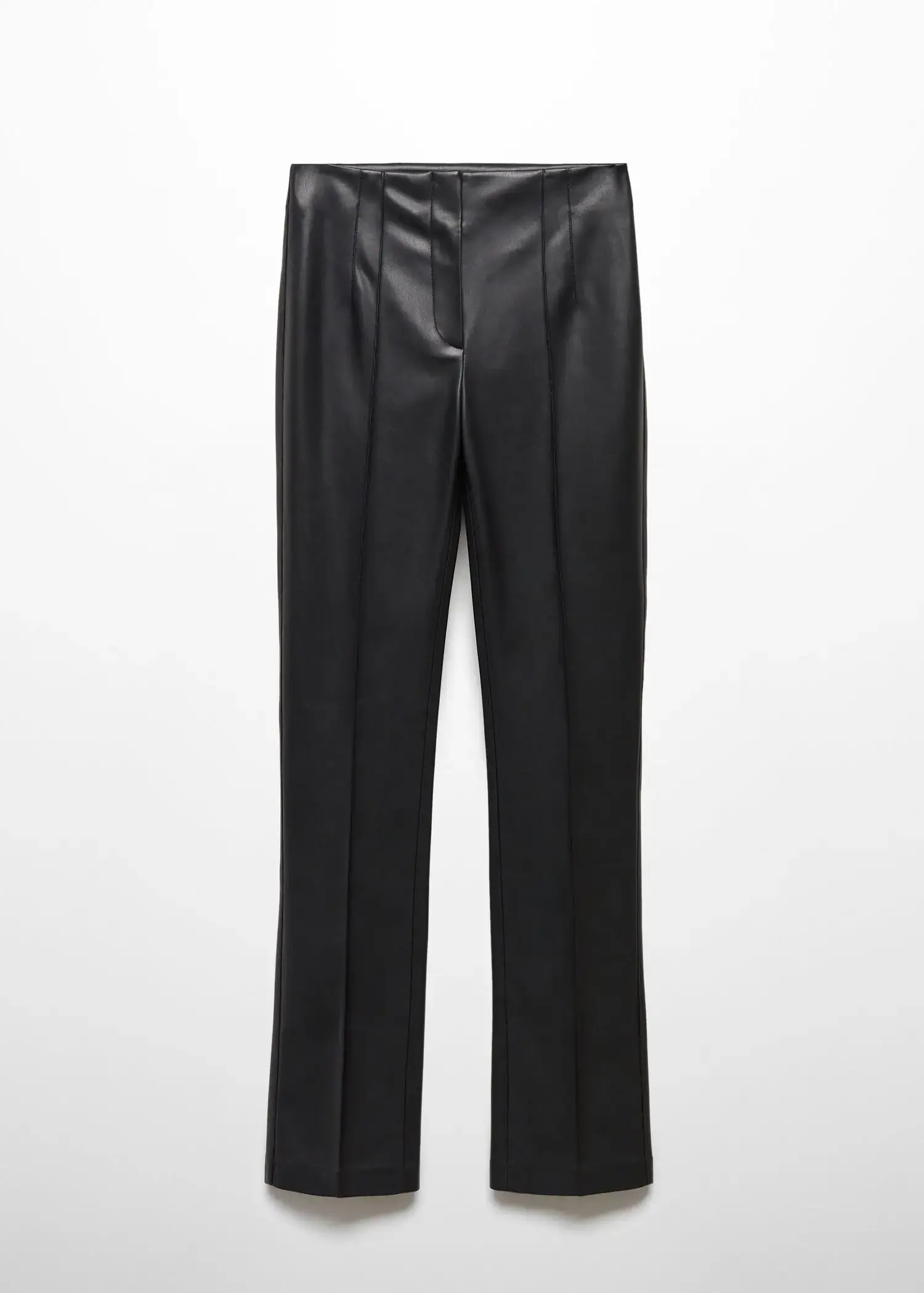 Mango Leather-effect skinny trousers. 1