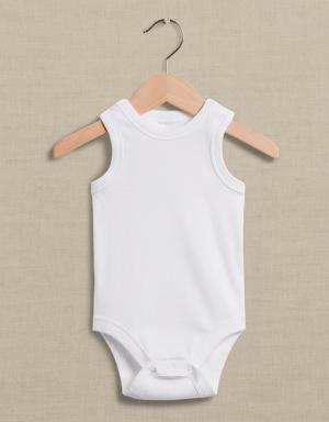 Banana Republic Essential SUPIMA® Bodysuit for Baby white