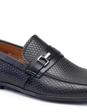 Siyah Günlük Loafer Erkek Ayakkabı -51721-