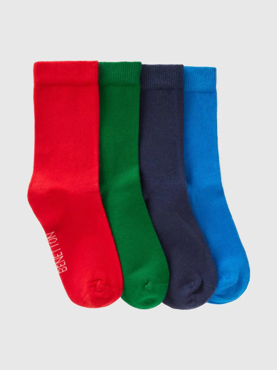 Benetton sock set in organic stretch cotton blend. 1