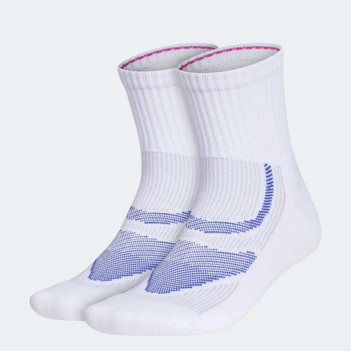 Adidas Superlite Performance Mid-Crew Socks 2 Pairs. 1