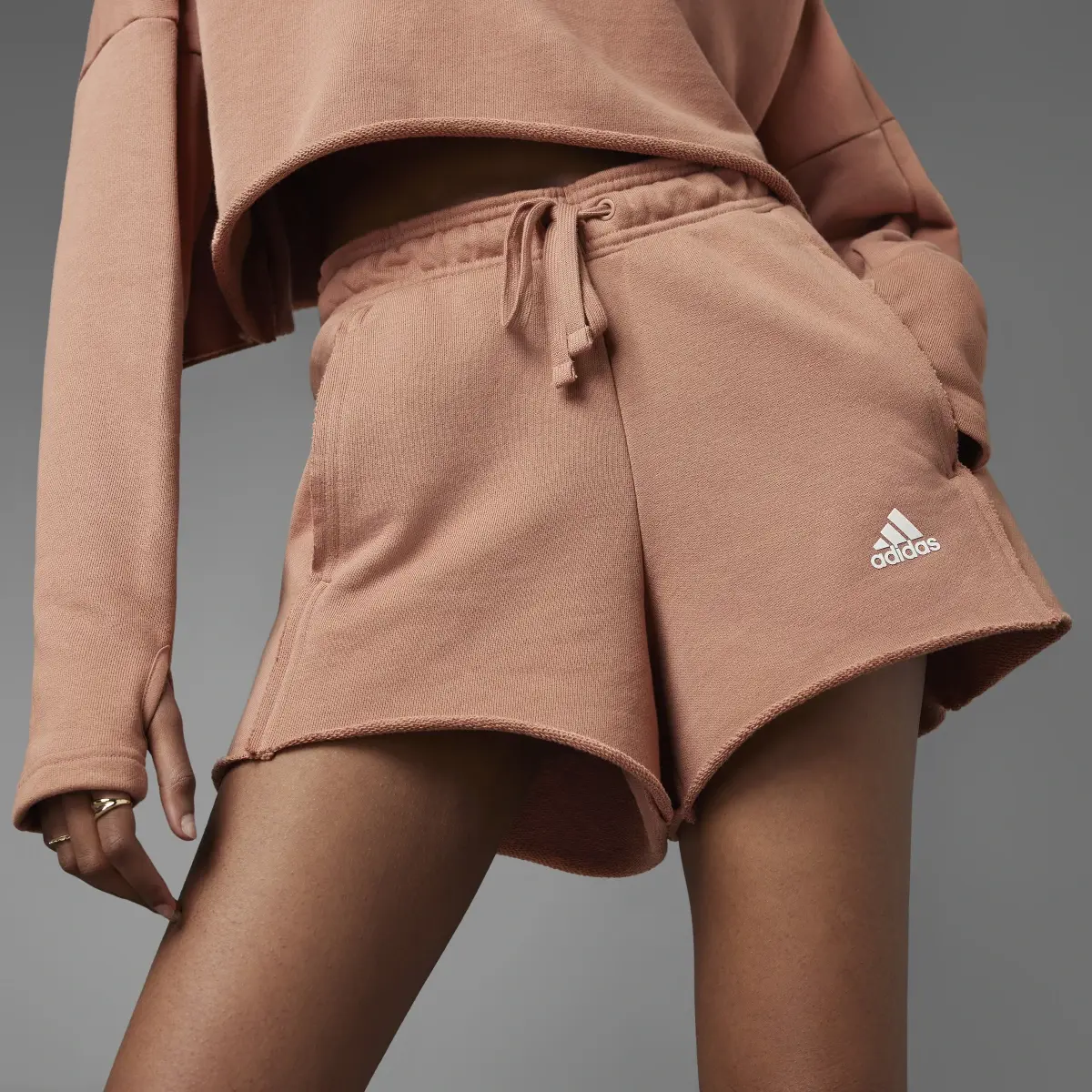 Adidas Collective Power High-Rise Relaxed Shorts. 1