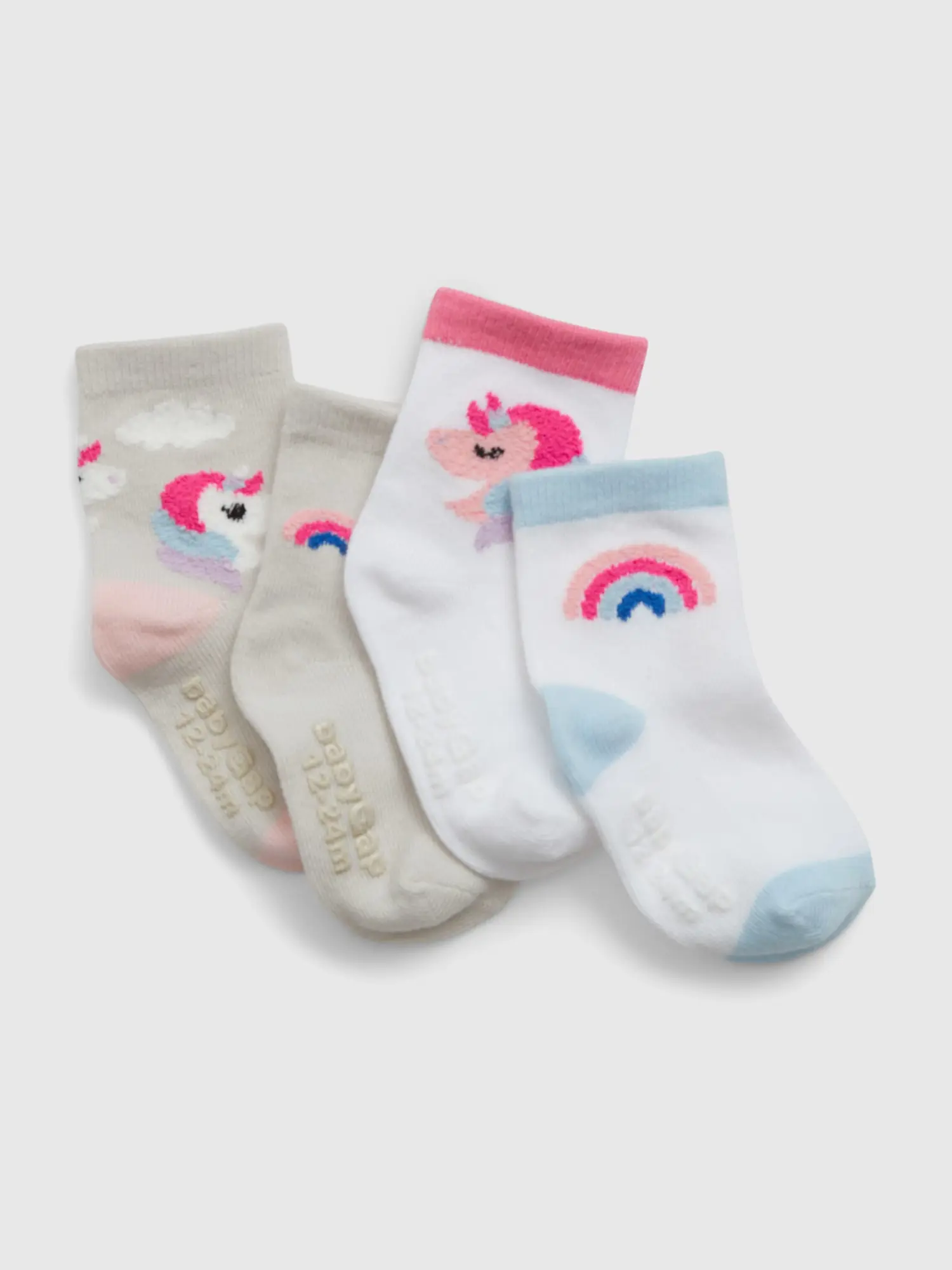 Gap Toddler Unicorn Crew Socks (4-Pack) multi. 1