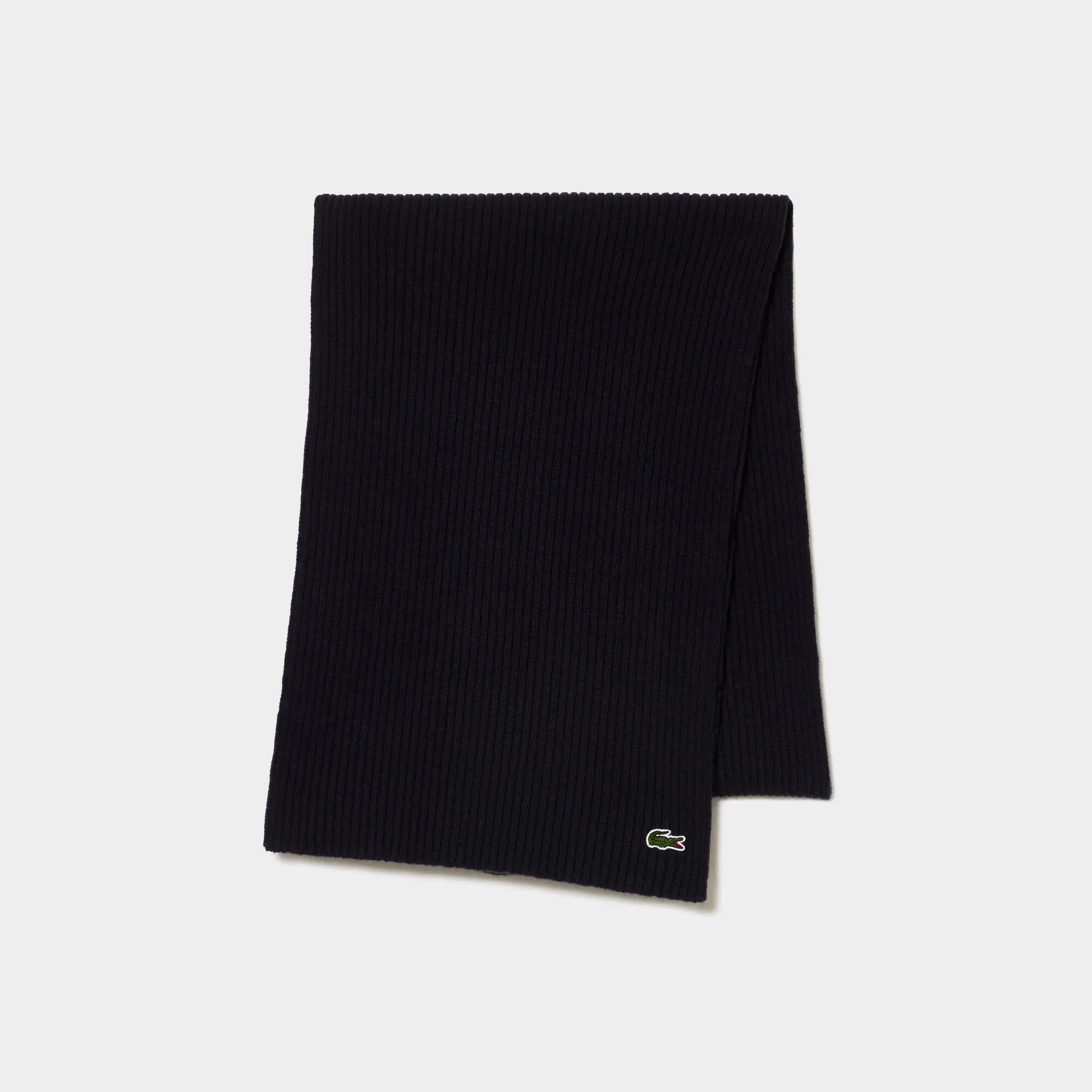Lacoste Bufanda unisex Lacoste en lana acanalada. 1